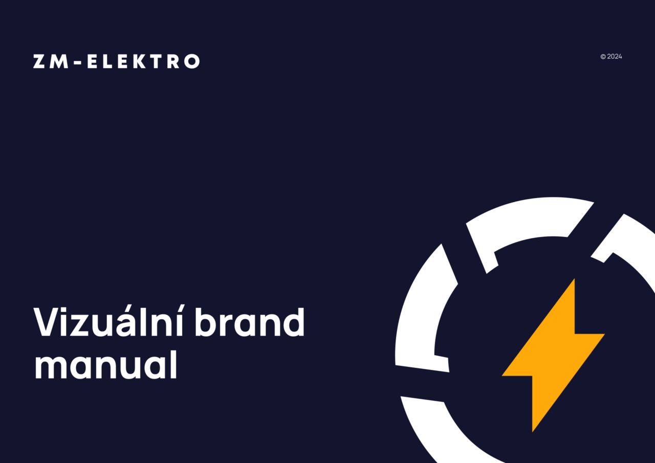 Ukázka brand manuálu pro společnost ZM-ELEKTRO