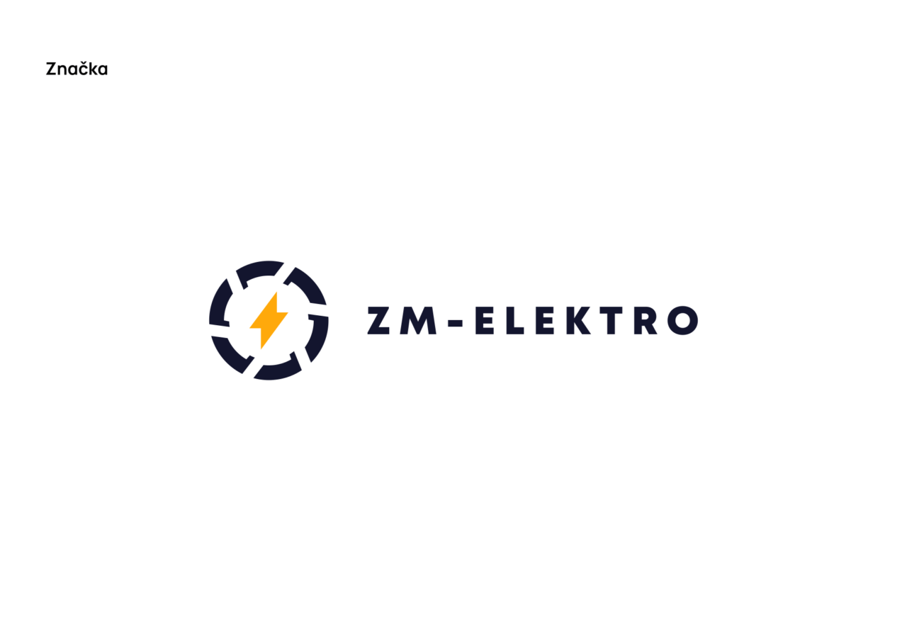 Ukázka brand manuálu pro společnost ZM-ELEKTRO