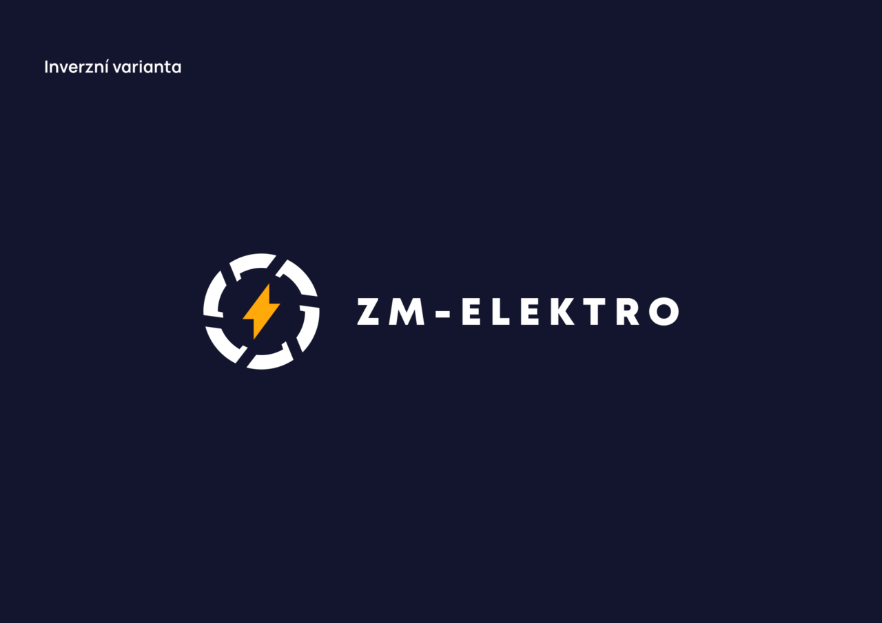 Ukázka brand manuálu pro společnost ZM-ELEKTRO